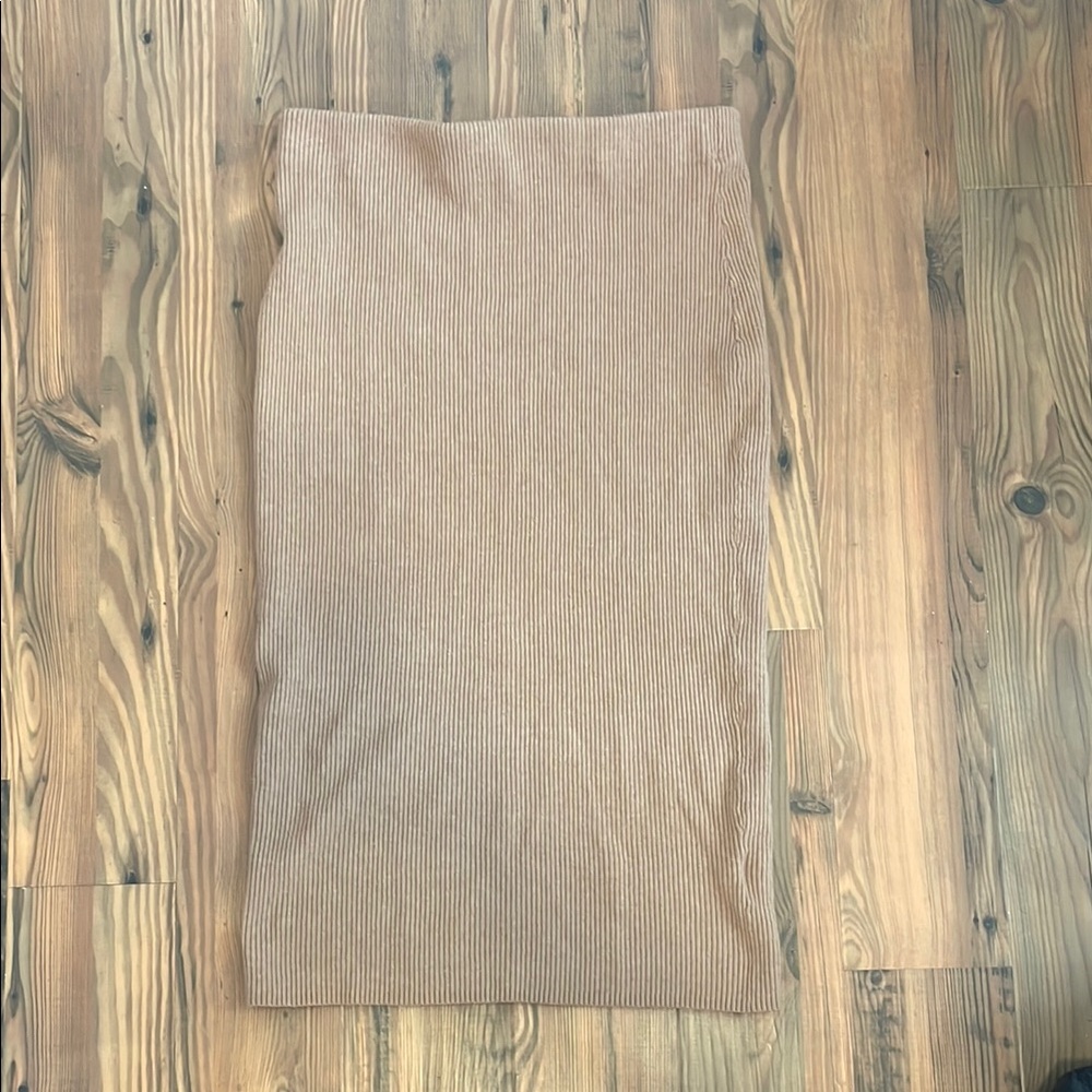 RACHEL Rachel Roy Tan Midi Pencil Skirt Casual